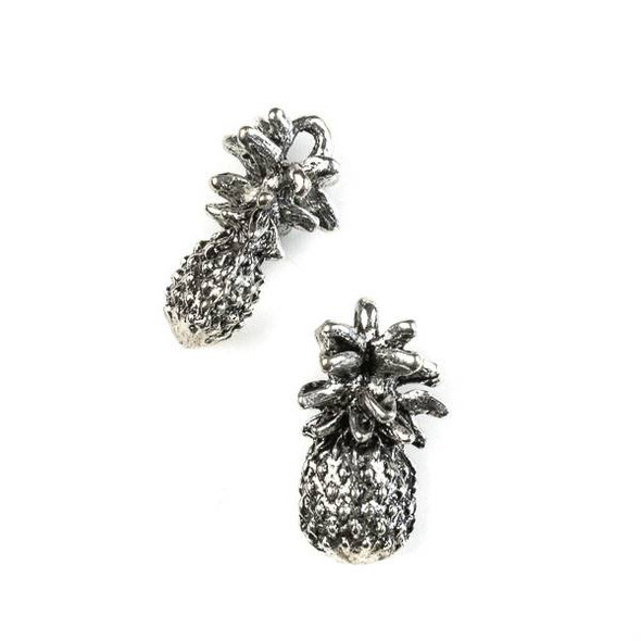 Silver Pewter 12x23 Pineapple Charm - 4 per bag