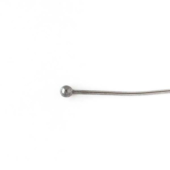 Stainless Steel 3 inch, 22 gauge Headpins/Ballpins with 2mm Ball - 100 per bag - CTBP011210ss
