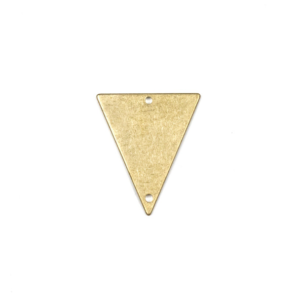 Raw Brass 22x25mm Triangle Link Components - 6 per bag - CTBPF-006