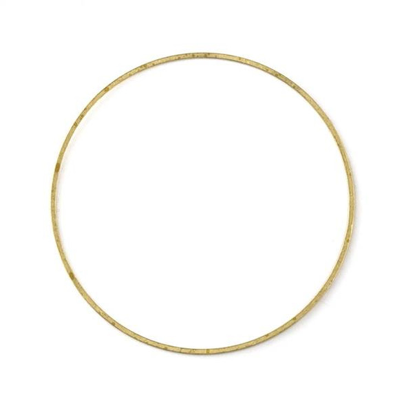 Raw Brass 54mm Hoop Link Components - 6 per bag - CTBXJ-003