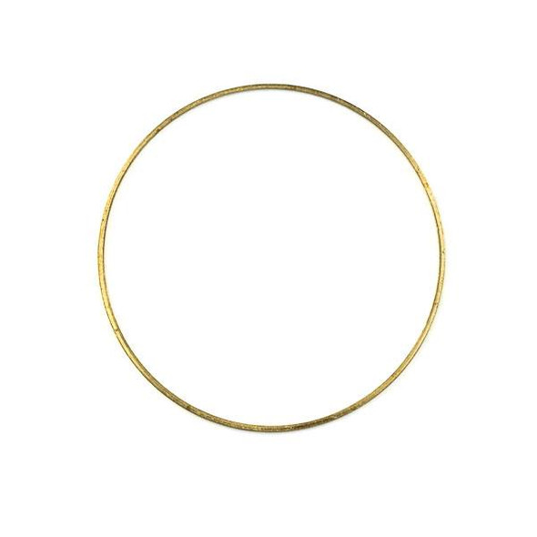 Raw Brass 44mm Hoop Link Components - 6 per bag - CTBXJ-010