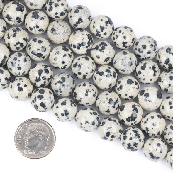 Cherry Tree Beads Dalmatian Jasper 10mm Round Beads - 15 inch strand 