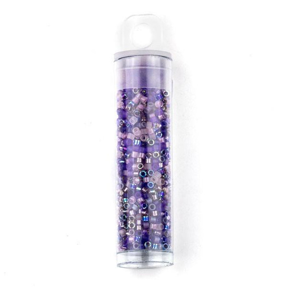  Miyuki 11/0 Lilac Mix Delica Seed Beads - #MIX01, 7 gram tube 