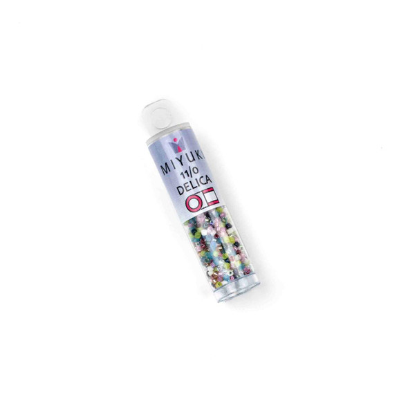  Miyuki 11/0 Spring Flowers Mix Delica Seed Beads - #MIX15, 7 gram tube 