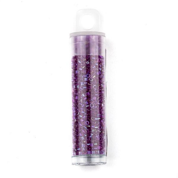  Miyuki 11/0 Fancy Lined Magenta Delica Seed Beads - #2389, 7 gram tube 