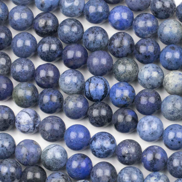 Dumortierite 10mm Round Beads - 15 inch strand