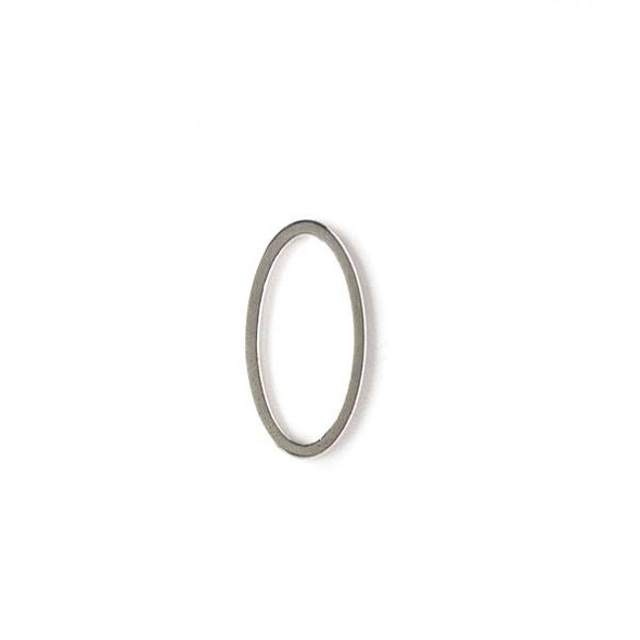 Silver Plated Brass 8x16mm Oval Link - 6 per bag - ES7280s