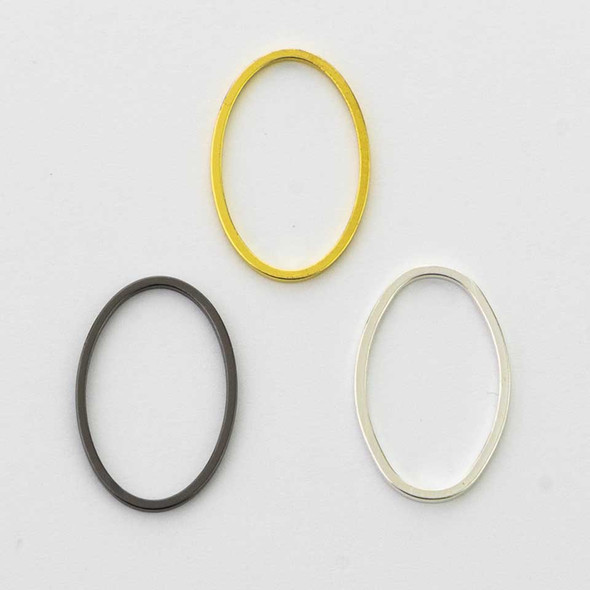 A classic shape that never goes out of style, these 13x20mm Plated Brass Oval Links are a versatile addition to handmade jewelry designs. Their smooth, open oval form creates a clean and balanced look, while the metal finish adds a touch of shine and definition. Lightweight yet sturdy, they are easy to work with and comfortable to wear in finished pieces.