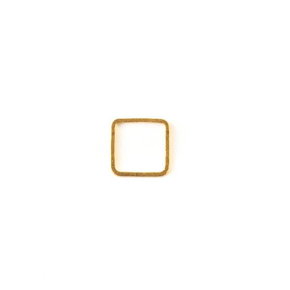 Gold Colored Brass 10mm Square Link - 6 per bag - ES7594g