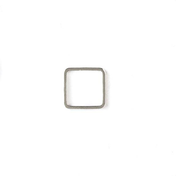 Silver Plated Brass 10mm Square Link - 6 per bag - ES7594s