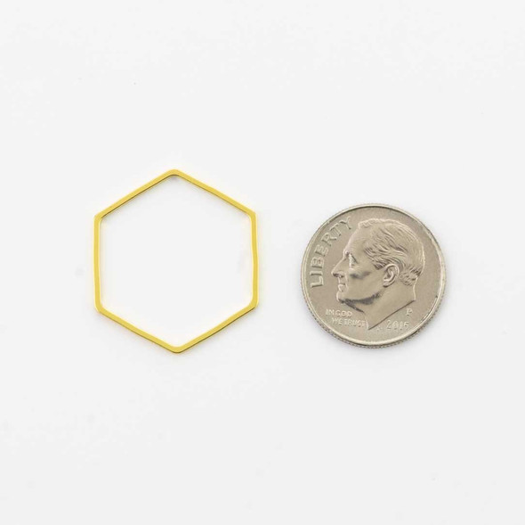 hexagonal link for making jewelry