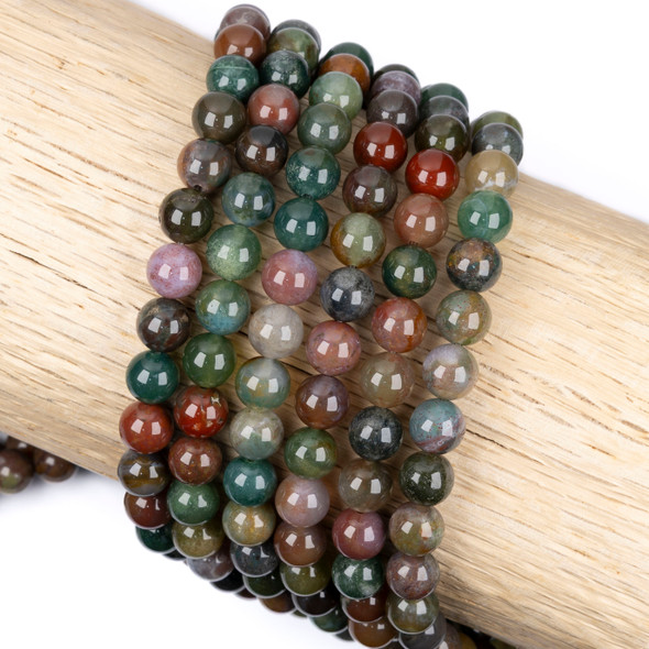 Cherry Tree Beads Fancy Jasper 8mm Round Beads - 15.5 inch strand