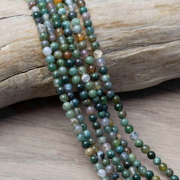 Cherry Tree Beads Fancy Jasper 4mm Round Beads - 15.5 inch strand 