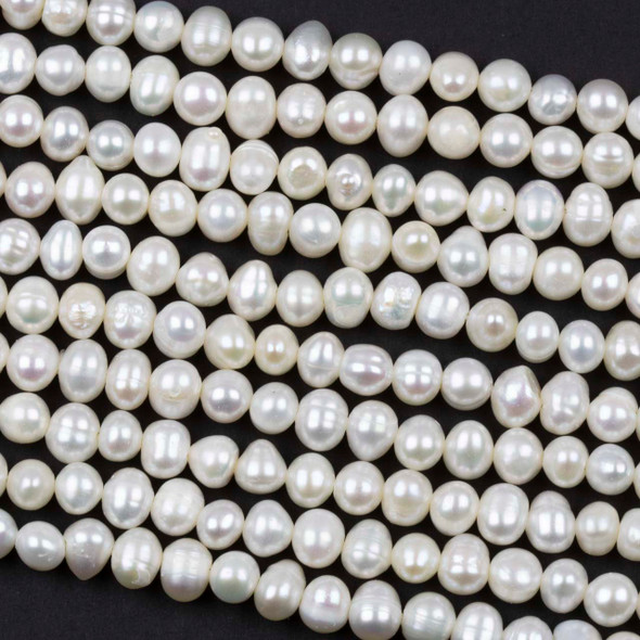 Fresh Water Pearl 5-6mm White Potato Beads - 13 inch strand