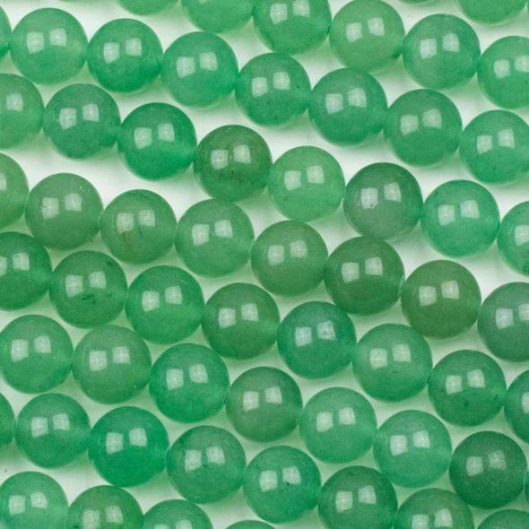 Cherry Tree Beads Green Aventurine 10mm Rounds - 15 inch strand 