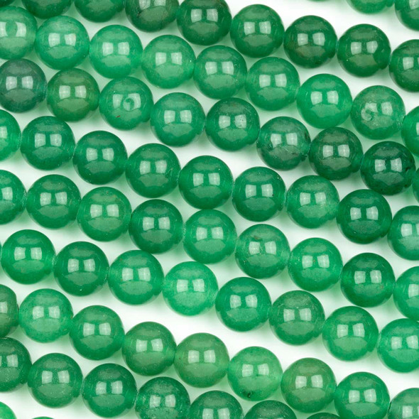 Cherry Tree Beads Green Aventurine 8mm Rounds - 15.5 inch strand 