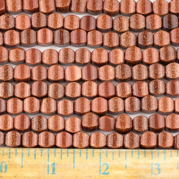 Cherry Tree Beads Goldstone 8mm Cushion Beads - approx. 8 inch strand, Set A  Cherry Tree Beads Goldstone 8mm Cushion Beads - approx. 8 inch strand, Set A