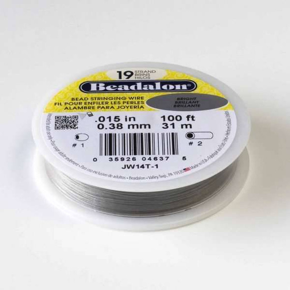 Beadalon Stringing Wire 19 strand .015" - 100 foot spool