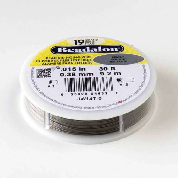 Beadalon Stringing Wire 19 strand .015" - 30 foot spool