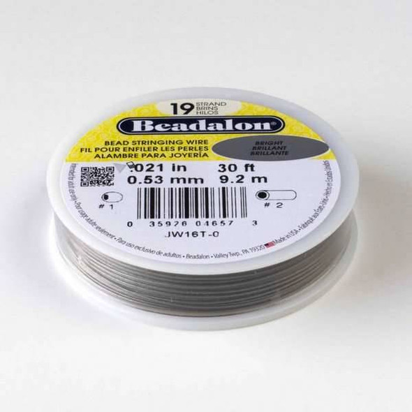 Beadalon Stringing Wire 19 strand .021" - 30 foot spool