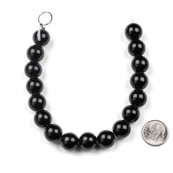 Cherry Tree Beads Large Hole Gemstone 12mm Round Beads with a 2.5mm Drilled Hole - approx. 8 inch strand 