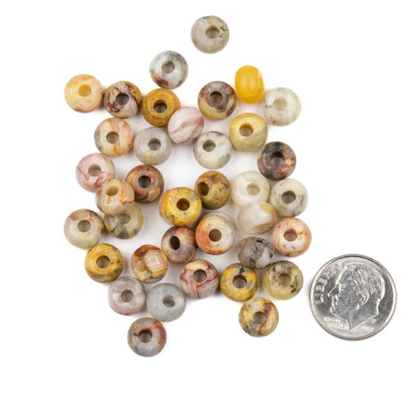 Cherry Tree Beads Large Hole Gemstone 5x8mm Rondelle with 2.5mm Drilled Hole - approx. 8 inch strand  Cherry Tree Beads Large Hole Gemstone 5x8mm Rondelle with 2.5mm Drilled Hole - approx. 8 inch strand