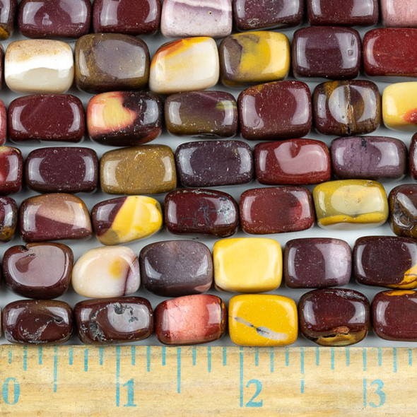 Mookaite 10x14mm Nugget Beads - approx. 8 inch strand, Set A