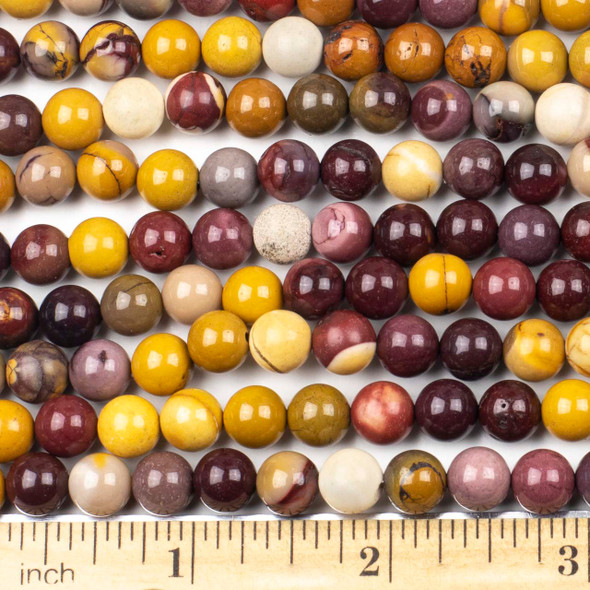 Mookaite 8mm Round Beads - approx. 8 inch strand, Set A