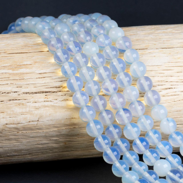 Cherry Tree Beads Synthetic Opalite 8mm Round Beads - 15 inch strand  Cherry Tree Beads Synthetic Opalite 8mm Round Beads - 15 inch strand