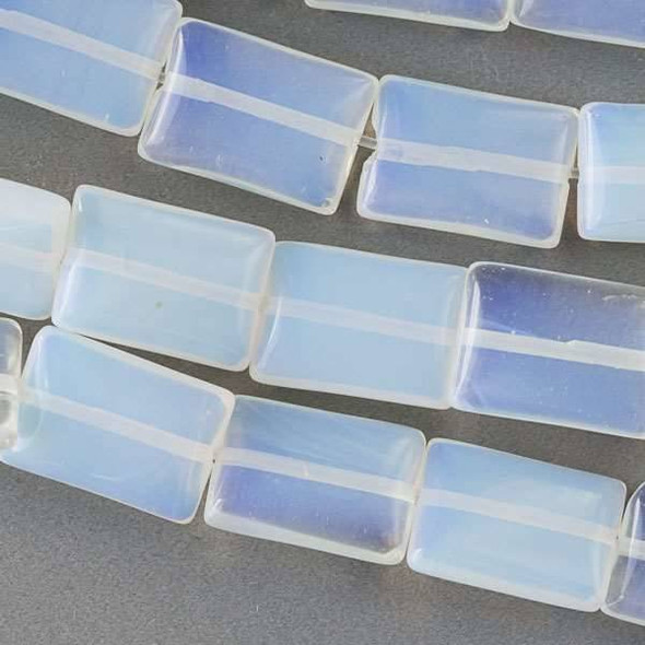 Opaline 10x14mm Rectangle Beads - approx. 8 inch strand, Set A