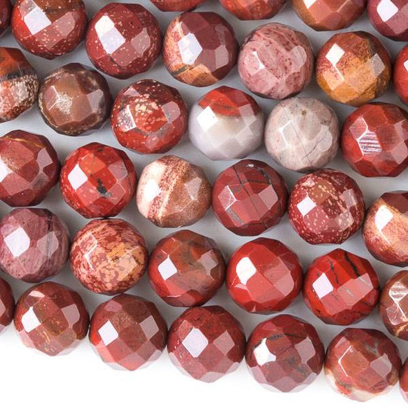 Rainbow Jasper Faceted 10mm Round Beads - approx. 8 inch strand, Set B