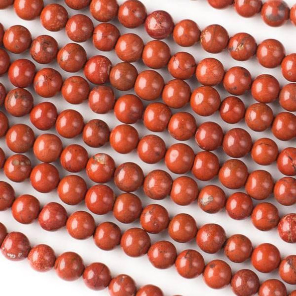 Cherry Tree Beads Red Jasper 6mm Rounds - 15 inch strand 
