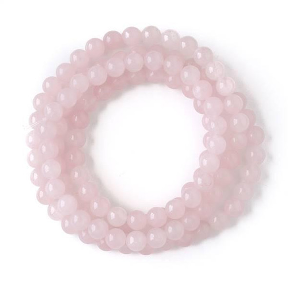 Cherry Tree Beads Rose Quartz 8mm Mala Round Beads - 115 beads per strand 