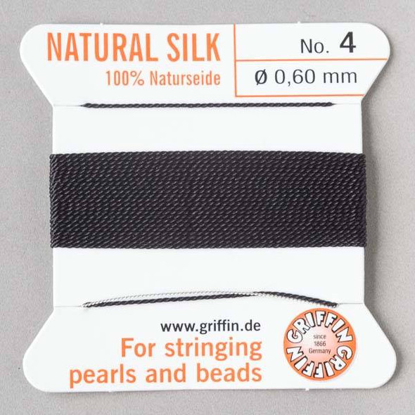 Black Bead Cord Silk Size D .305mm 260 Yard Spool | Esslinger