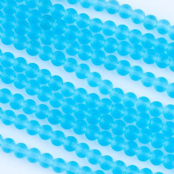 Polymer Clay 1x6mm Heishi Beads - Teal & White Pixels Mix #59 15