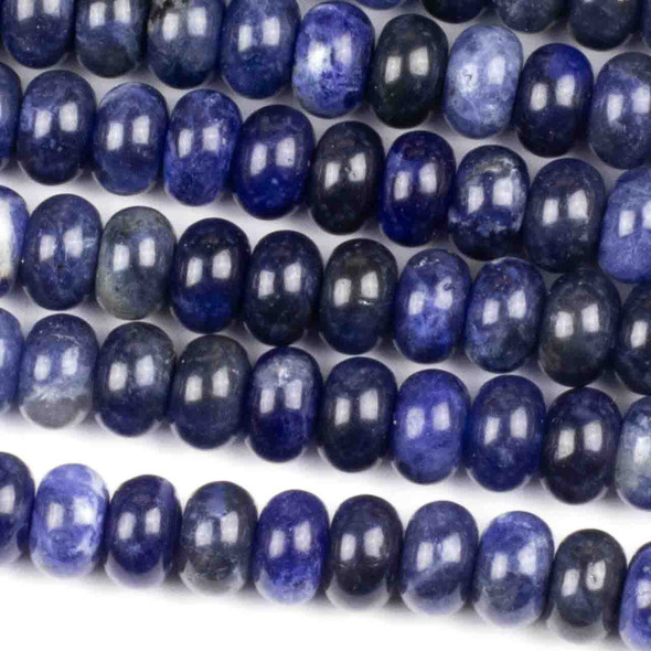 Sodalite 5x8mm Rondelle Beads - approx. 8 inch strand, Set A