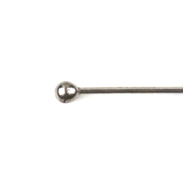 Natural Stainless Steel 3 inch, 22 gauge Headpins/Ballpins with 2mm Ball - 100 per bag