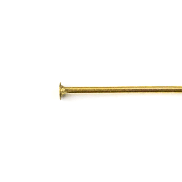 Gold Plated Stainless Steel 1 inch, 22 gauge Headpins - 10 per bag