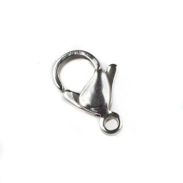 Natural Silver Stainless Steel 8x12mm Lobster Clasp - #13, 6 per bag