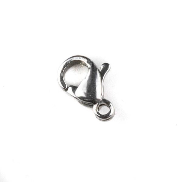 Natural Silver Stainless Steel 6x9mm Lobster Clasp - #9, 6 per bag