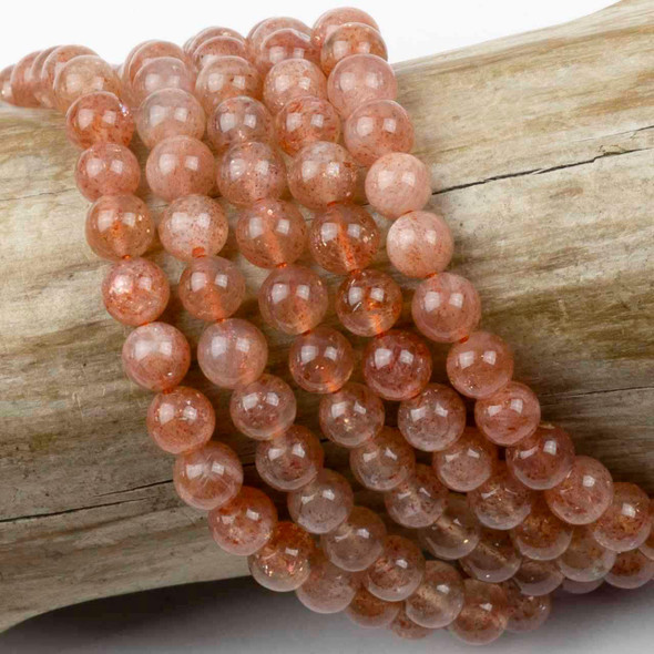 Cherry Tree Beads Sunstone 6mm Round Beads - 15 inch strand 