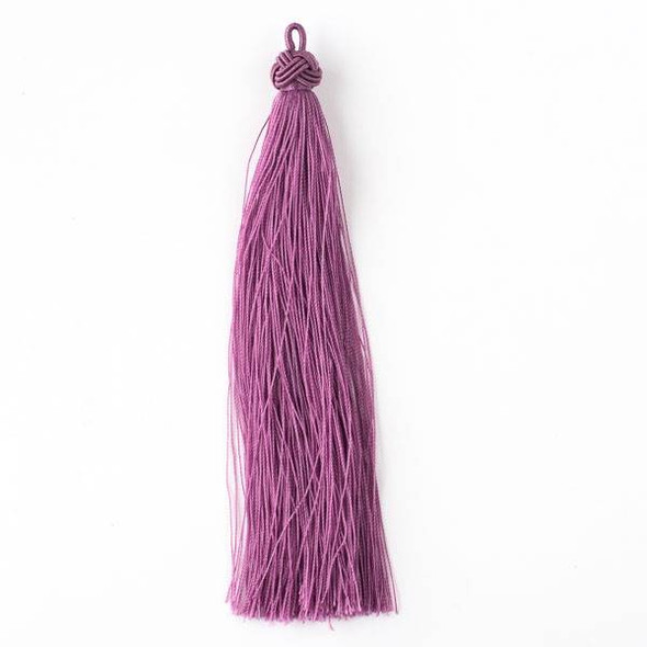 Dusty Plum Purple 5" Nylon Tassels - 2 per bag