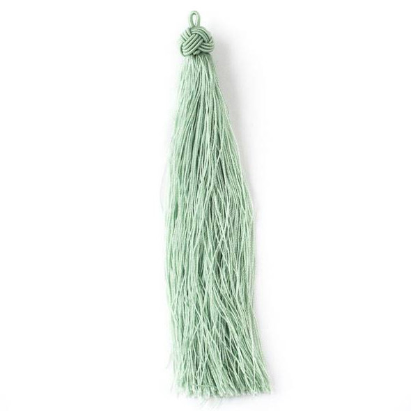 Sage Green 5" Nylon Tassels - 2 per bag