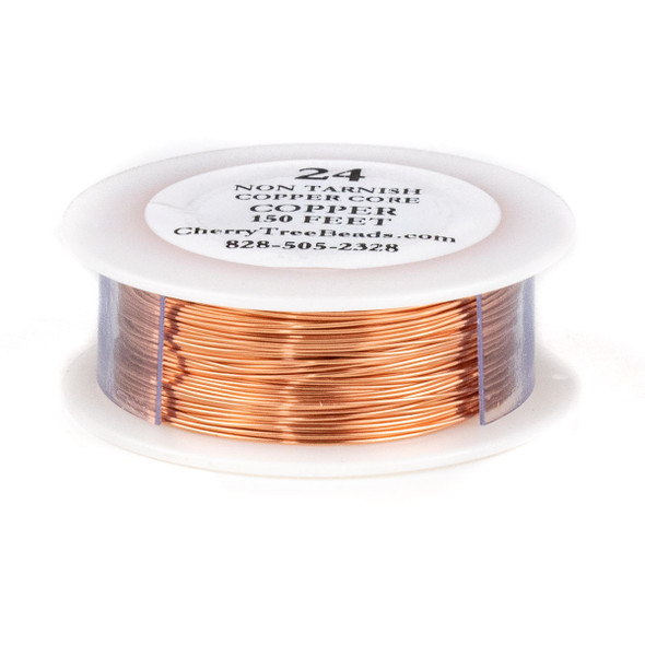 24 Gauge Coated Non-Tarnish Copper Wire on a 150 Foot Spool