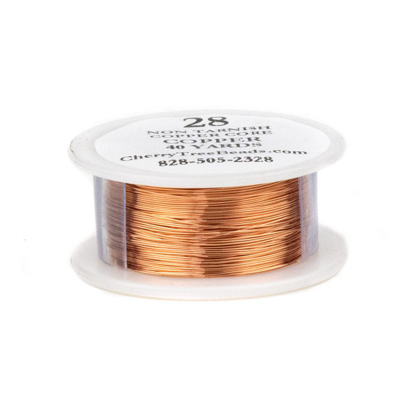 Cherry Tree Beads 28 Gauge Coated Tarnish Resistant Copper Wire on a 40-Yard Spool