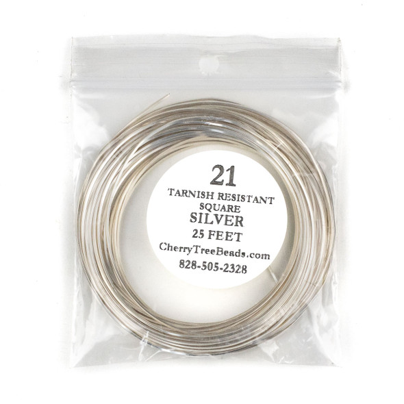 14 Gauge Coated Tarnish Resistant Silver Plated Copper Wire in 10