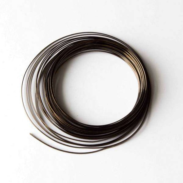 18 Gauge Coated Non-Tarnish Vintage Bronze Plated Copper Half Round Wire in 7-Yard Coil