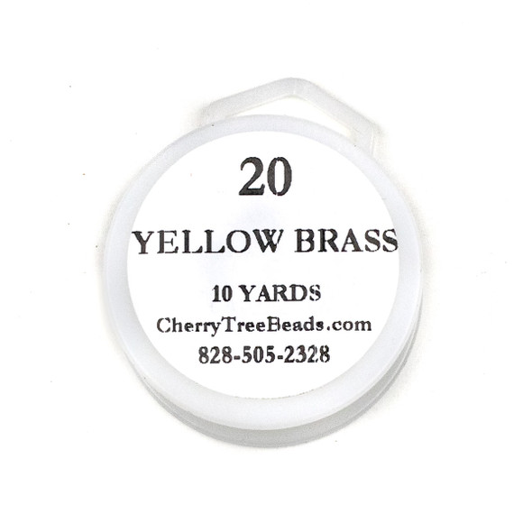 20 Gauge Coated Non-Tarnish Yellow Brass Wire on 10-Yard Spool