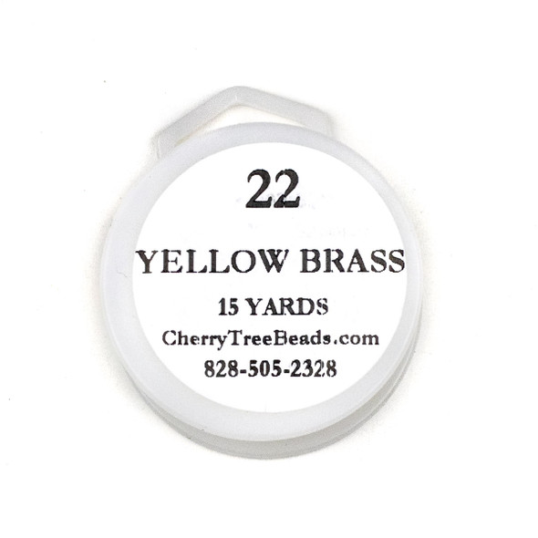 22 Gauge Coated Non-Tarnish Yellow Brass Wire on 15-Yard Spool