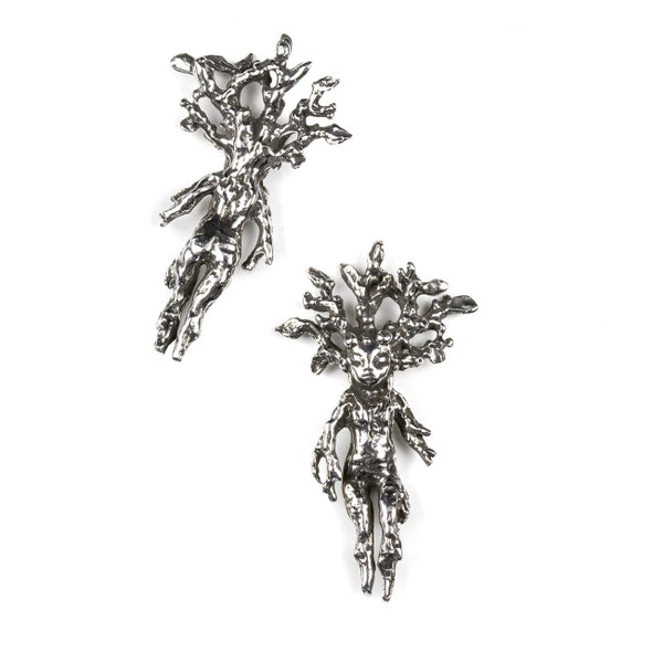  Green Girl Studios Pewter 25x44mm Tall Mandrake Pendant - 1 per bag 